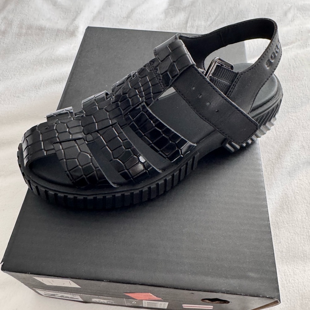 Black Strappy Sandals